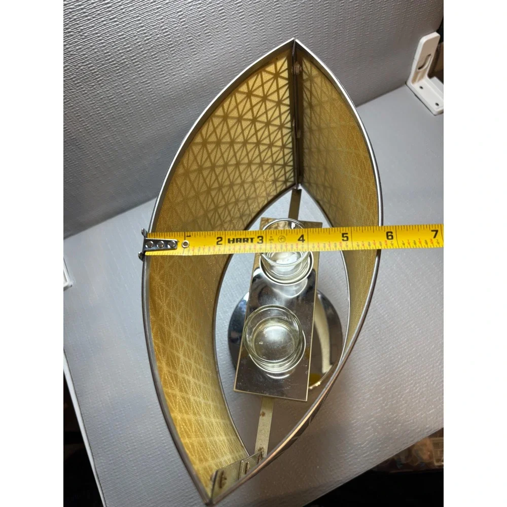 PartyLite Illusions Tealight Lamp Chrome Geometric Metal Modern Decor - Picture 6 of 10